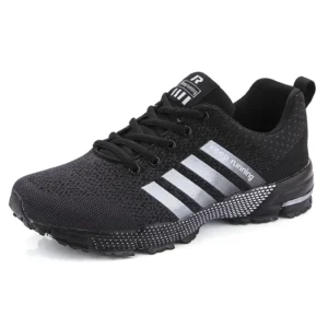 New men's and women's flying mesh surface spring summer breathable casual sports shoes flat vulcanized couple running big size48 - Image 5