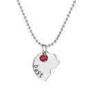 Best Friend 4 Piece Necklace Women Jewelry BFF Friendship Pendant Neck Chain Choker Rhinestone Jewelry for Women Gift 2024