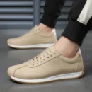 Leisure Running Summer Fashion Anti Slip Mountaineering PU Leather Sports Shoes Tennis Trend Hot Selling Men White Flat Shoes