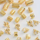 40pcs/set Mixed Hair Rings Set, Dreadlocks Beads Hair Braid Rings Clips Dread Locks Hair Braiding Cuffs Decoration/Accessories