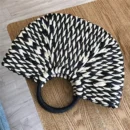 Simple All-Match Handbag Ladies 2024 New Handbags Women Round Bucket Straw Bag Korean Handmade Woven Basket Rattan Handbag
