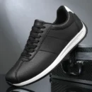 Leisure Running Summer Fashion Anti Slip Mountaineering PU Leather Sports Shoes Tennis Trend Hot Selling Men White Flat Shoes