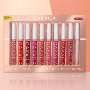 CAKAILA 10pcs/set Nude Lip Gloss Matte Velvet Lipstick Waterproof Long-lasting Liquid Lipstick Women Moist Lip Tint - Image 3
