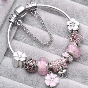 16cm-21cm Luxury Cutterfly Snake Chain Bracelet Fit DIY Brand Bracelets For Women Men Jewelry Gift 2024 New Trend 41 Styles