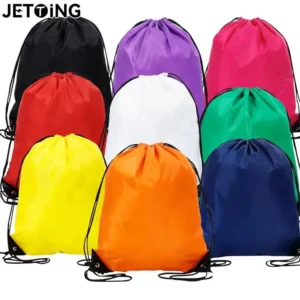 Portable Foldable Gym Bag Fitness Backpack Drawstring Shop Pocket Hiking Camping Beach Swimming Men Women Sports Bags