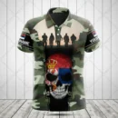 Personalized Serbia Camouflage Polo Shirts Summer Unisex Casual Streetwear Loose Oversized Short Sleeve Sportswear For Men Women