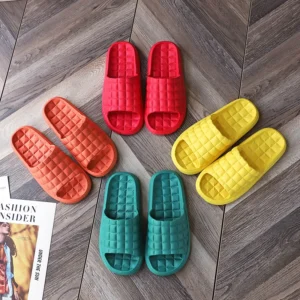 Summer Fashion Indoor Home Slippers Soft Comfortable Flip Flops Bath Couple Women Men Family Flat Shoes Hotel Sandals - Image 3