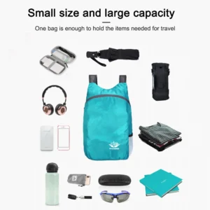 For Camping Hiking Travel Multifunctional Outdoor Folding Backpack High Density Lightweight Waterproof Nylon Fabric Sports Bag - Image 3