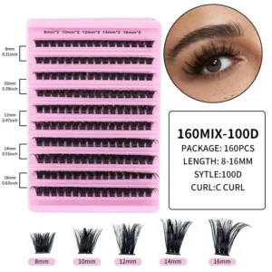 LTWEGO New 10 Rows Individual Lashes Extension Natural Faux Mink Eyelashes Individual Cluster Eyelashes Extension Makeup Cilia - Image 6