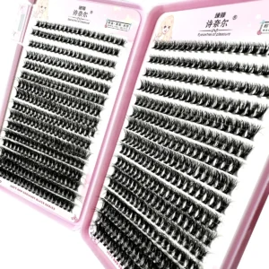 640Pcs 8D Fluffy Thick Eyelash Clusters D Curl Wispy Individual Lashes 8-16mm Mix False Eyelashes Extensions Cluster Lashes - Image 2