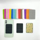 Silicone Mobile Phone Pad with Suction Cup Adhesive Rubber Sucker for Phone Fixation Durable Sticky Backed Silicone Pad for Devi