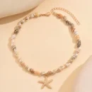 Bohemia Multicolour Bead Shell Pendant Necklace for Women Fashion Summer Adjustable Geometric Jewelry Holiday Beach Gift