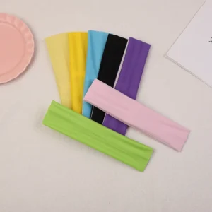 Stretchy Sports Yoga Hair Bands Solid Color Tennis Elastic Headbands Fitness Yoga Headwear for Women Hair Accessories Wholesale - Image 3