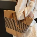 Straw bag bag women's summer inswind 2024 new beach seaside outdoor travel vacation large capacity shoulder bag