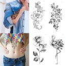 Hot Black Temporary Tattoo Body Art Tattoos 3D Waterproof Temporary Tattoos Sticker Art Men Arm Leg Fake Tatoo Paper