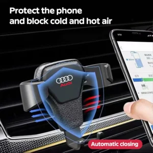 Gravity Car Phone Holder Air Vent GPS Stand Accessories For Audi sline A4 B7 B8 B9 A3 8P 8V 8L A5 A6 C6 C5 C7 4F A1 A7 A8 Q2 Q3 - Image 2