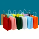 10/30/50pcs Holiday Party Gift Bag with Handle Jewelry Shopping Bag Thanksgiving Valentine's Day Marriage Gift Colored Paper Bag