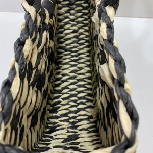 Simple All-Match Handbag Ladies 2024 New Handbags Women Round Bucket Straw Bag Korean Handmade Woven Basket Rattan Handbag - Image 6