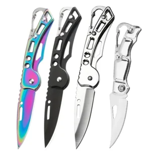Folding Fruit Knife, Stainless Steel Outdoor Knife with Non-slip Handle for Kitchen Accessories Pocket Knife - Image 6