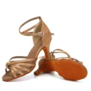 Women Dance Shoes For Girls Ladies Latin Ballroom Dance Shoes Satin Professional Salsa Tango Party Dancing Shoes Training Shoes