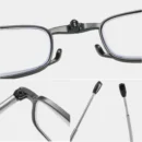 Portable Folding Reading Glasses очки with Keychain Case Anti Blue Light Presbyopic Women Men Ultralight Hyperopia Eyeglasse