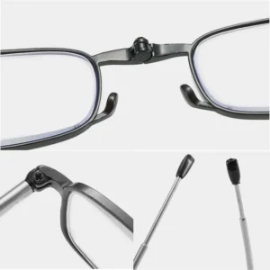 Portable Folding Reading Glasses очки with Keychain Case Anti Blue Light Presbyopic Women Men Ultralight Hyperopia Eyeglasse - Image 5