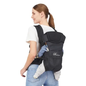 Baby Sling Carrier, 4-in-1 Ergonomic Baby Backpack Carrier, Easily Adjustable Baby Carrier Newborn to Toddler - Image 3
