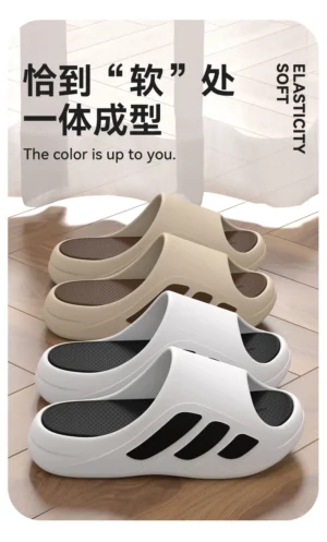 Women's Sabot Shoes Anti-slip and Odorproof Soft Bottom Women's Sandals Summer 2025 Indoor Slippers Sports Style Woman