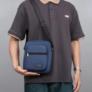 New Men Crossbody Bags Men's Shoulder Bags Boy Messenger Bags Man Handbags for Travel Casual Large Satchel Grey
