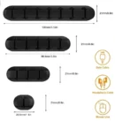 Cable Organizer Silicone USB Winder Desktop Tidy Management Clip Cable Holder For Mouse Headphone Protector Wire Organizer Clamp