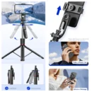MEUYAG Monopod Remote Shutter With Fill Light for iPhone Samsung Xiaomi Phone Holder Mini Tripod Wireless Bluetooth Selfie Stick