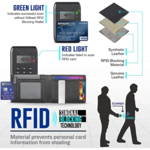 DIENQI Carbon Fiber Rfid Slim Men's Wallets Credit Card Holder Business Wallet Small Short Bi-Fold Billfold Wallet Choice Walet - Image 4