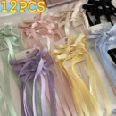 2-12PCS Women Bow Hairpins Y2K Braided Long Ribbon Hair Clip Hair Barrettes Lolita Balletcore Headdress Girl's Hair Accessories