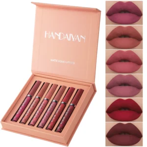 HANDAIYAN Set of 6 NonStick Cup Liquid lipstick , Long-Lasting Lip Gloss Gift Box – Matte Finish Lip Gloss, Resistant to Fading - Image 5