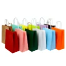 10/30/50pcs Holiday Party Gift Bag with Handle Jewelry Shopping Bag Thanksgiving Valentine's Day Marriage Gift Colored Paper Bag