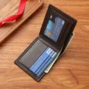 Vintage Pu Leather Wallet Minimalist Purse for Men Money Change Pouch Credit Card Holder Man Birthday Gifts Purse Card Holder