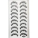 10 Pairs Natural 3d Mink Lashes Soft False Eyelashes Cross Messy Dense Eye Lashes Extension Makeup Faux Cils Cat Mini