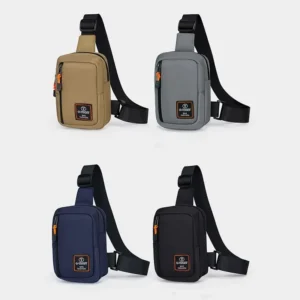 Men's Oxford Cloth Shoulder Bag Fashionable Outdoor Multifunctional Small Backpack Portable Travel Crossbody Bag Chest Bag - Image 3