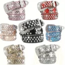 Stylish Rhinestone Western Cowgirl Style Y2K Belt Sparking Pu Leather BB Belts Jeans Dress Accessories For Women