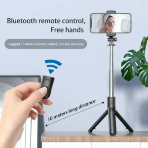 Bluetooth Wireless Selfie Stick Mini Tripod Extendable Monopod Remote Shutter For iPhone Samsung Xiaomi Phone Holder - Image 3