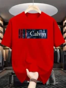 Men's Soft Breathable T-Shirt Bold Design Comfortable Cotton Casual Short Sleeve Tee for Men