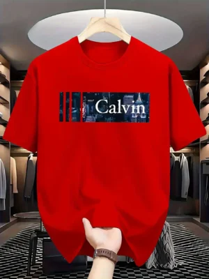 Men's Soft Breathable T-Shirt Bold Design Comfortable Cotton Casual Short Sleeve Tee for Men