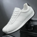 Leisure Running Summer Fashion Anti Slip Mountaineering PU Leather Sports Shoes Tennis Trend Hot Selling Men White Flat Shoes