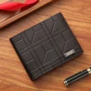 Vintage Pu Leather Wallet Minimalist Purse for Men Money Change Pouch Credit Card Holder Man Birthday Gifts Purse Card Holder