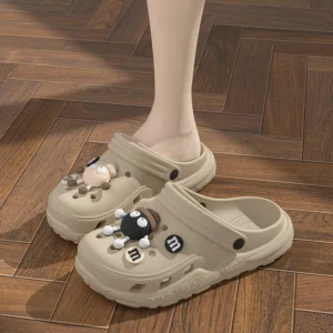Cartoon Charms Clogs Eva Soft Summer House Slippers Women's Sandals Slipper Man Shoes Kids Indoor Slipper - Image 3