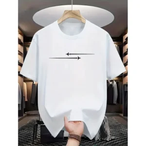 Summer Men's Casual Loose Large Creative Airplane Pattern Printed Comfortable Sports Round Neck Short Sleeve T-shirt - Image 2