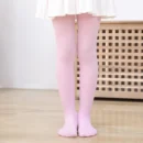 Autumn Candy Color Princess Girls Pantyhose School Student Kids Ballet Dance Tights for Infant Baby Child Velvet White Stockings