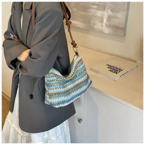 Fashion Women Summer Bohemian Straw Bag Woven Beach Crossbody Bag Shoulder Messenger Bag Girls Handbags Straw Bag Gifts - Image 3