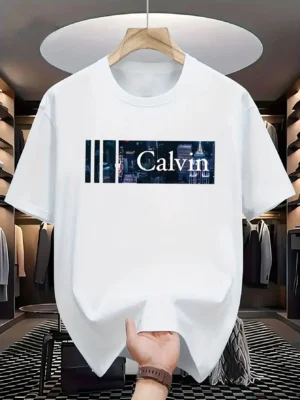 Men's Soft Breathable T-Shirt Bold Design Comfortable Cotton Casual Short Sleeve Tee for Men - Image 4