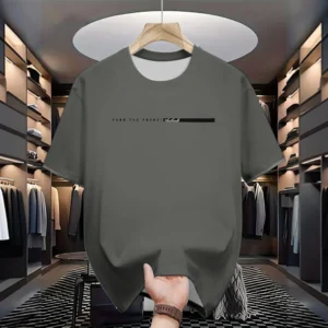 Summer Casual Loose Letter Print Round Neck Short-sleeved T-shirt Top High Street Fashion Trend for Men and Women YK2